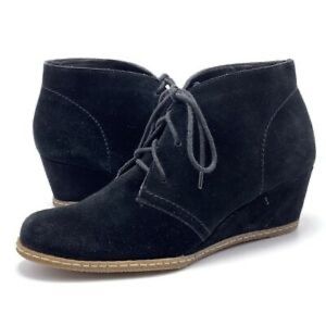 Franco Sarto Achen Womens 9.5m Black Suede Lace Up